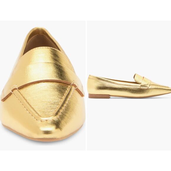 Linea Paolo Marlys Pointed Toe Flat in Gold, Sz 8M -- NWT/NIB - Picture 8 of 10